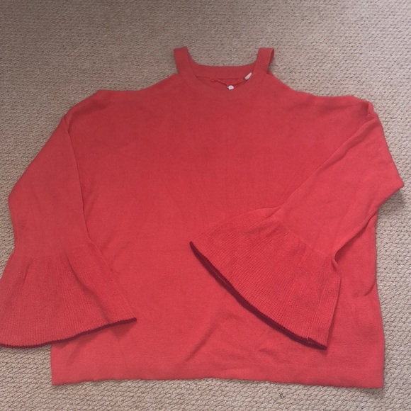 Orange Knitted and Knotted Sweater - Picture 1 of 1